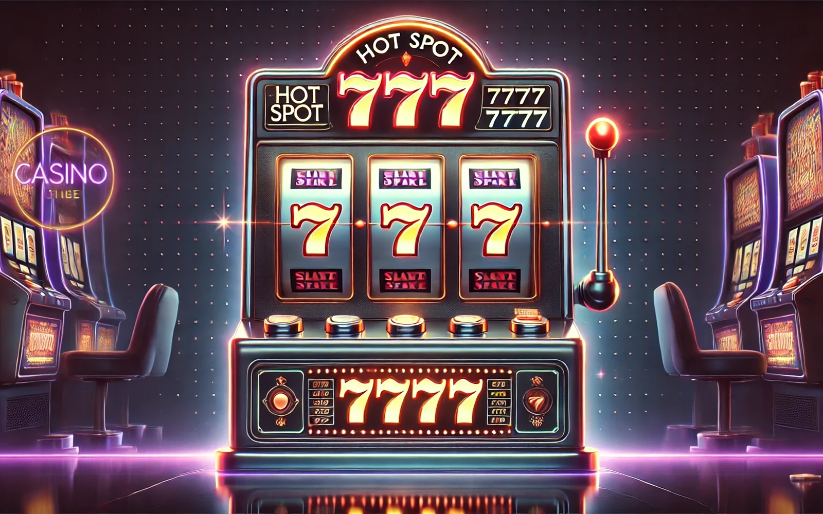 Layar slot menampilkan reel, simbol, dan area fitur permainan